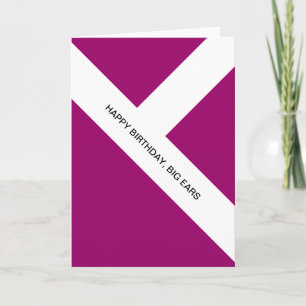 Cartão happy birthday, big ears