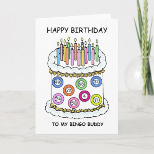 Cartão Happy Birthday Bingo Buddy