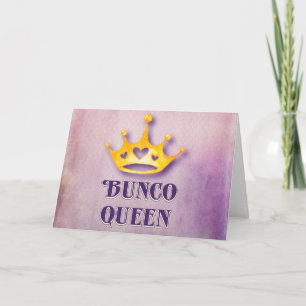 Cartão Happy Birthday Bunco Queen