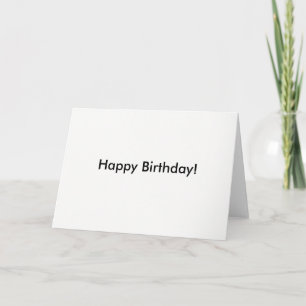 Cartão Happy Birthday Card