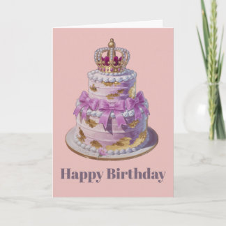 Cartão Happy Birthday Card - Birthday cake Card