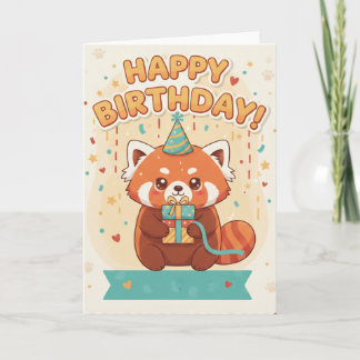 Cartão happy birthday card cute for women