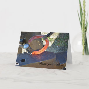Cartão Happy Birthday Card: Forging a Horseshoe