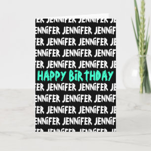 Cartão Happy Birthday card with personalized name