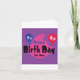 Cartão Happy Birthday – Colorful Celebration Party Design