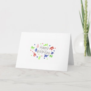 Cartão Happy Birthday Confetti
