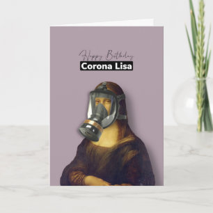 Cartão Happy Birthday Corona Lisa card