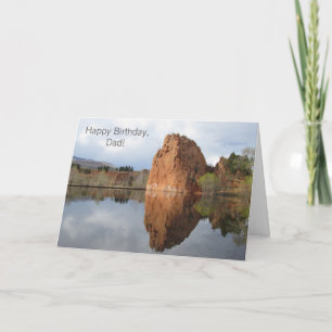 Cartão Happy Birthday, Dad Template Greeting Card