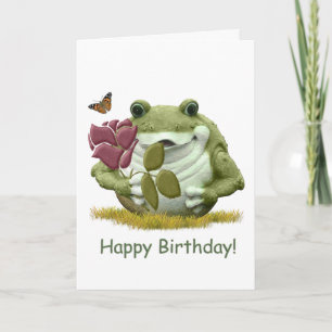 Cartão Happy Birthday Frog