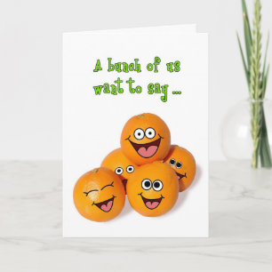 Cartão Happy Birthday from the Bunch of Us Greeting Card