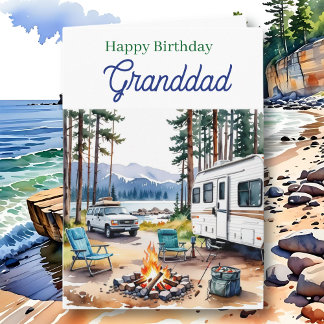 Cartão Happy Birthday Granddad | Fishing Tackle Box