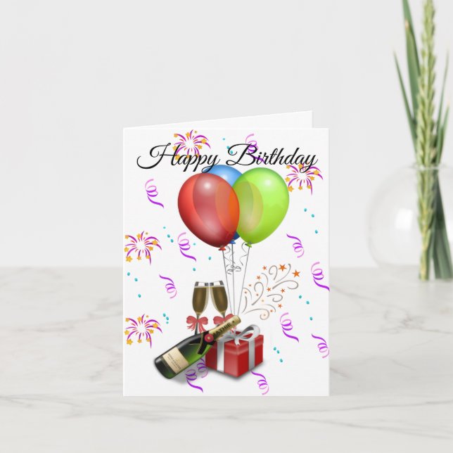Cartão Happy birthday Greeting Card (Frente)