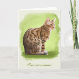 Cartão happy birthday greeting card Buon compleanno Itali