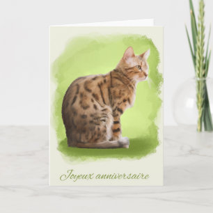 Cartão happy birthday greeting card Joyeux anniversaire