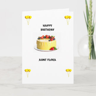 Cartão Happy Birthday Greeting Card-Yellow Ballons