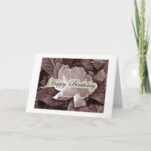 Cartão Happy Birthday Greeting - Gardenia