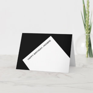 Cartão Happy birthday, hombre