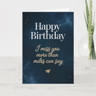 Cartão happy birthday i miss you card
