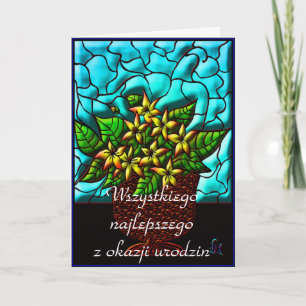 Cartão Happy Birthday in Polish