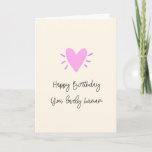 Cartão Happy Birthday Lovely Human<br><div class="desc">Send a lovely human this sweet birthday card</div>