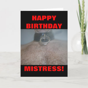 CARTÃO HAPPY BIRTHDAY MISTRESS!