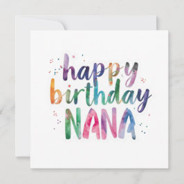 Cartão Happy Birthday Nana