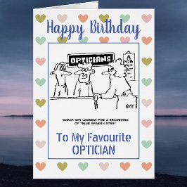 Cartão Happy Birthday Optician