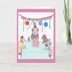 Cartão Happy Birthday-Party with your pack