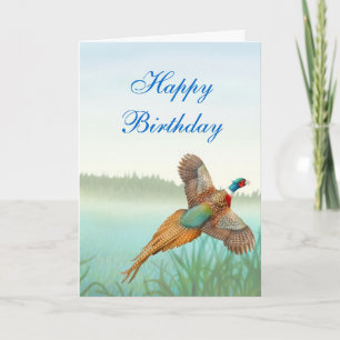 Cartão Happy Birthday Pheasant Card