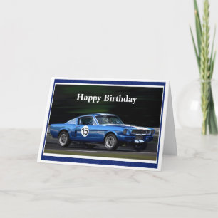 Cartão Happy Birthday Racer nº 15