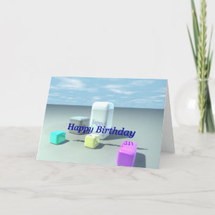 Cartão Happy Birthday (Sky Boxes)