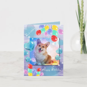Cartão Happy Birthday Smiling Corgi Note Card