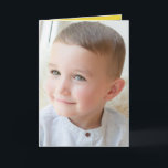 Cartão Happy Birthday special Grandson grey photo Card<br><div class="desc">Replace the photo on the front.
Add your message inside.
Happy Birthday special Grandson.
Inside designed in grey and yellow.</div>
