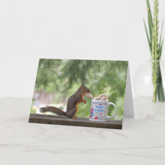 Cartão Happy Birthday Squirrel