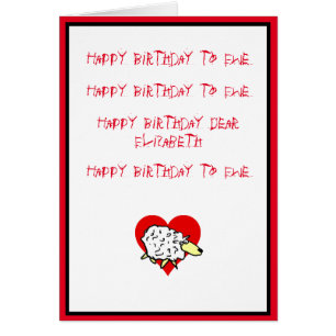 Cartão Happy Birthday to Ewe...