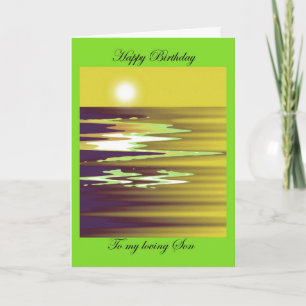 Cartão happy birthday to my loving Son brenda cheason