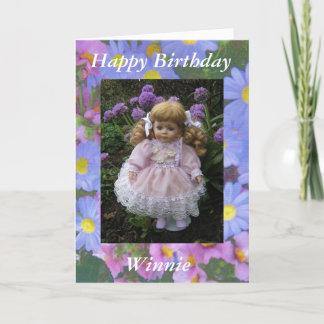 Cartão Happy Birthday Winnie