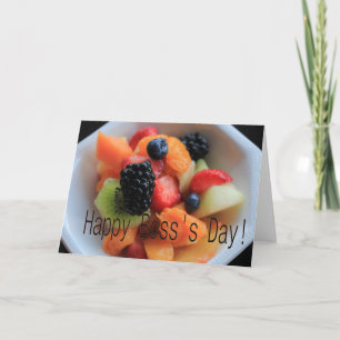 Cartão Happy Boss's Day Fruit Salad
