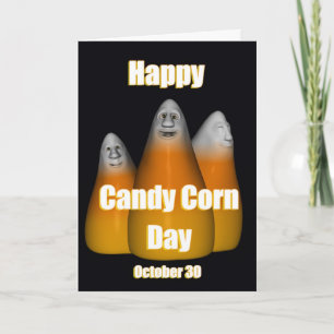 Cartão Happy Candy Corn Day October 30