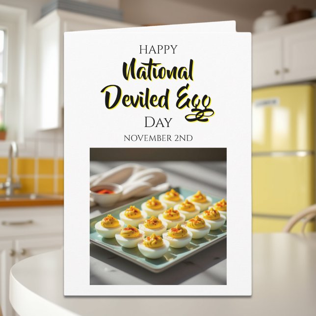 Cartão Happy Deviled Egg Day | November 2nd (Criador carregado)