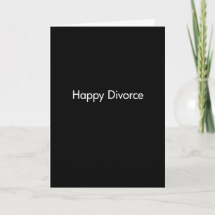 Cartão Happy Divorce Template
