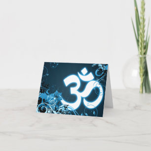 Cartão happy diwali : hi-fi om glow