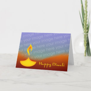 Cartão happy diwali insert your own photo