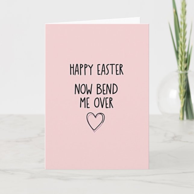 Cartão Happy Easter Bend Over Card (Frente)