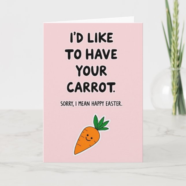 Cartão Happy Easter Carrot Card (Frente)