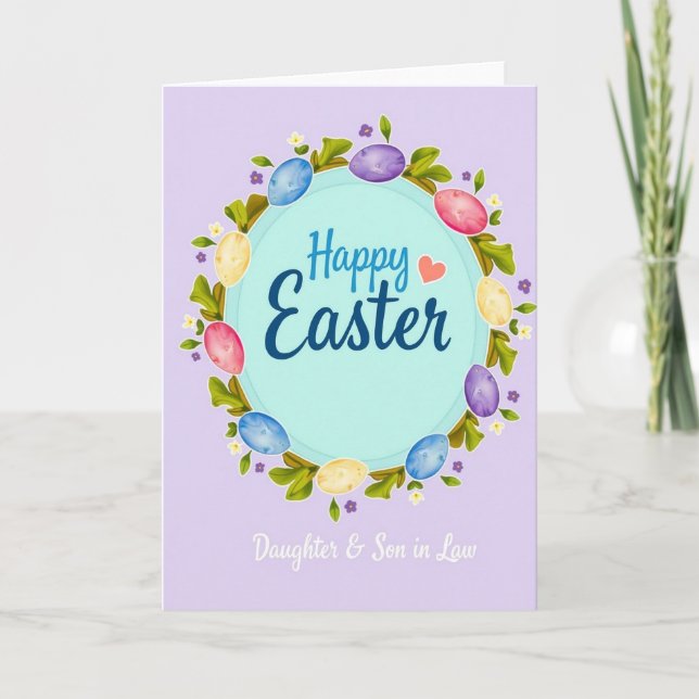 Cartão Happy Easter Daughter Son Card (Frente)