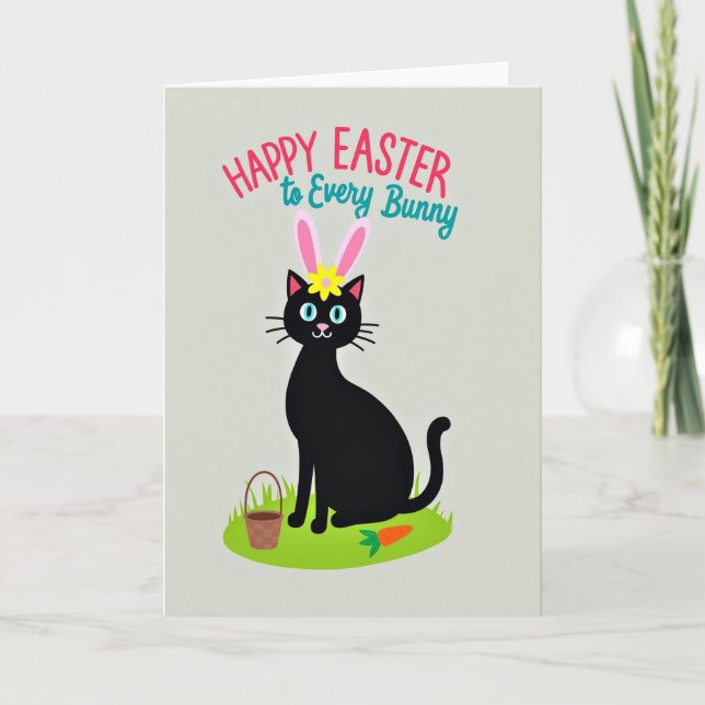 Cartão Happy Easter Kitty Friend Card (Frente)