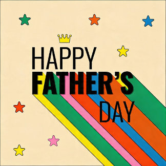 Cartão Happy Father's Day Folded Greeting Card