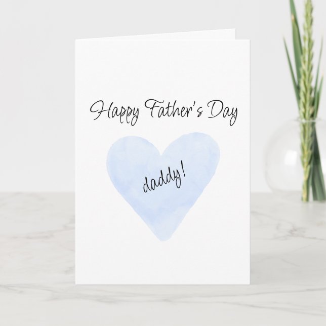 Cartão Happy Father's Day for Daddy Greeting Card (Frente)