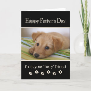 Cartão Happy Father's Day from Dog - photo